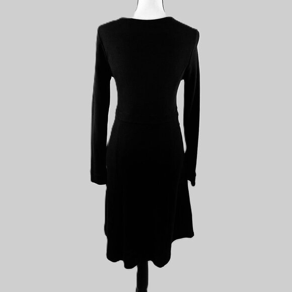 Toad & Co Knee Length Dress, Black Knit, Small - Picture 2 of 5
